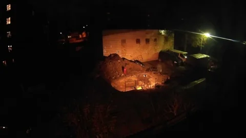 Digger`s nite Stock Footage 81921958