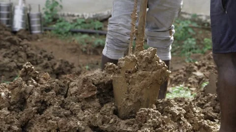 Digging Deep - A Hands-on Guide to Building a Foundation Stock Footage 324030023