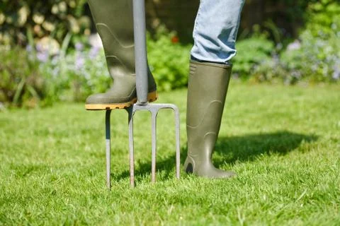 Digging fork Stock Photos