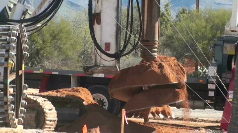 Digging Machine Stock Footage 660844