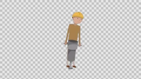Digging Man Animation 動画素材 56724985