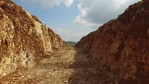 Digging in the mountains Stock Footage 152465639