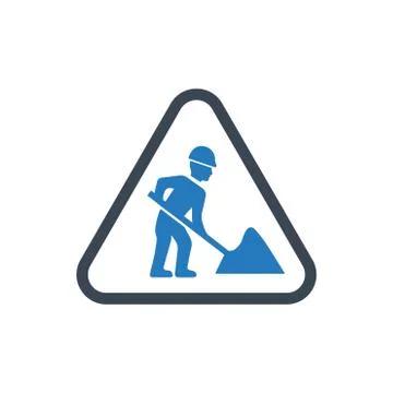 Digging Sign Icon Illustrazione stock