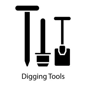 Digging Tools Stock Illustration