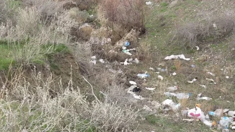 Digging a variety of soil close-up Video stock 87812441