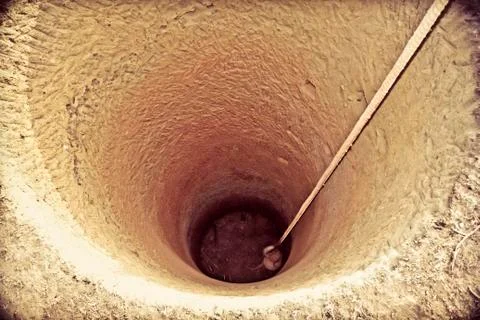 Digging of a well Stock Photos