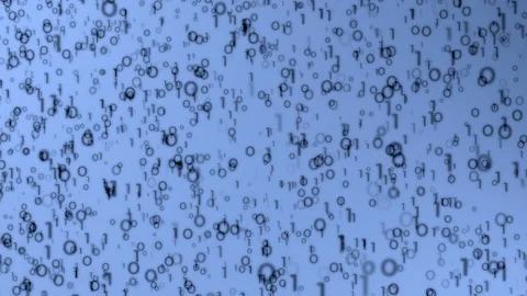 Digi1000 - 3D Blue Digital Background Motion Background Video Loop Stock Footage 97189791