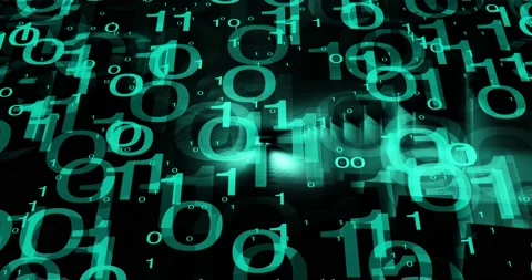 Digit business pattern circuit binary board, green blue illustration concept Stock Footage 150026825