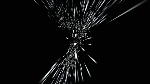 Digit seven from countdown animation, flying through the stars in space style Stock Footage 165587205