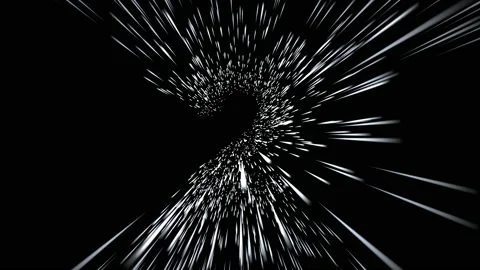 Digit two from countdown animation, flying through the stars in space style Stock Footage 165587166