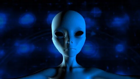 Digital 3D Animation of an Alien Stock Footage 77753410