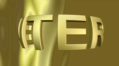 Digital 3D Animation of rotating and exploding Text Stock Footage 78728997