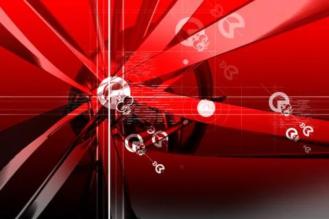 Digital 3d background Stock Illustration