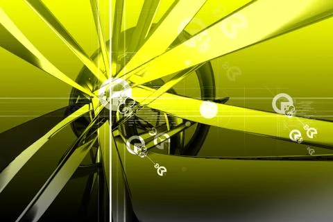 Digital 3d background Stock Illustration