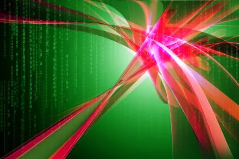 Digital 3d background Stock Illustration