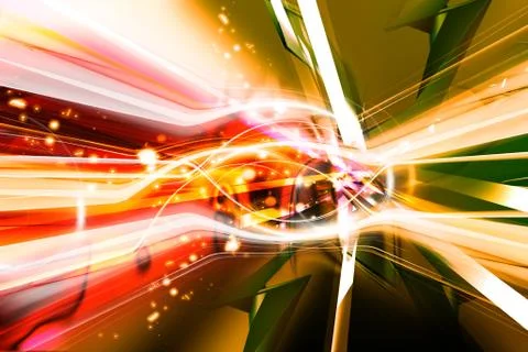 Digital 3d background Stock Illustration