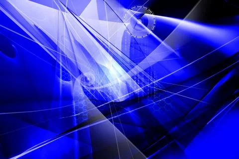 Digital 3d background Stock Illustration