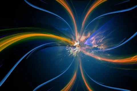 Digital 3d background Stock Illustration