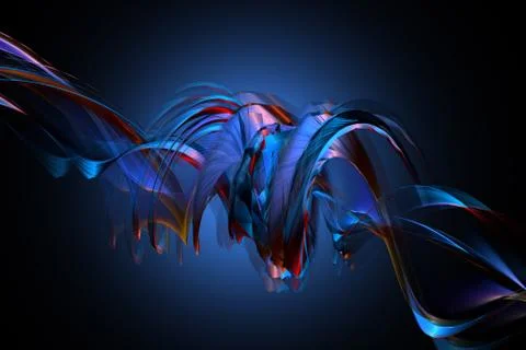 Digital 3d background Stock Illustration