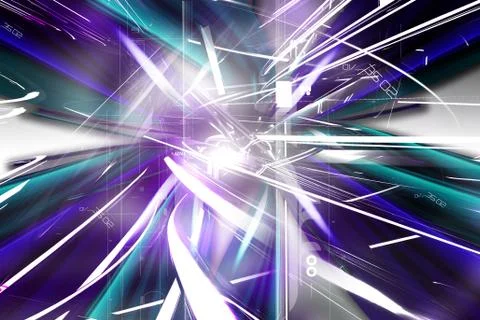 Digital 3d background Stock Illustration