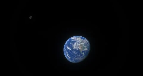 Digital 3D Earth Showing Continental Landmasses and Atmosphere 4K 库存影片 339269068