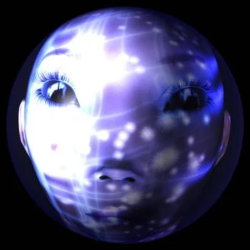 Digital 3D Illustration of an Alien Head Digital 3D Illustration of an Ali... 스톡 사진