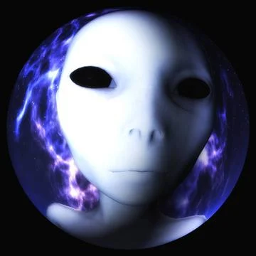 Digital 3D Illustration of an Alien Head Digital 3D Illustration of an Ali... 스톡 사진