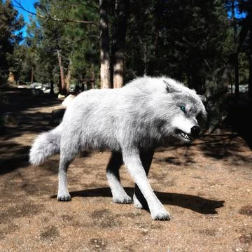 Digital 3D Illustration of a Wolf Digital 3D Illustration of a Wolf Copyri... 스톡 사진