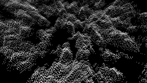 Digital 3D mapping surveillance technology HUD analysing earth terrain Stock Footage 327627068