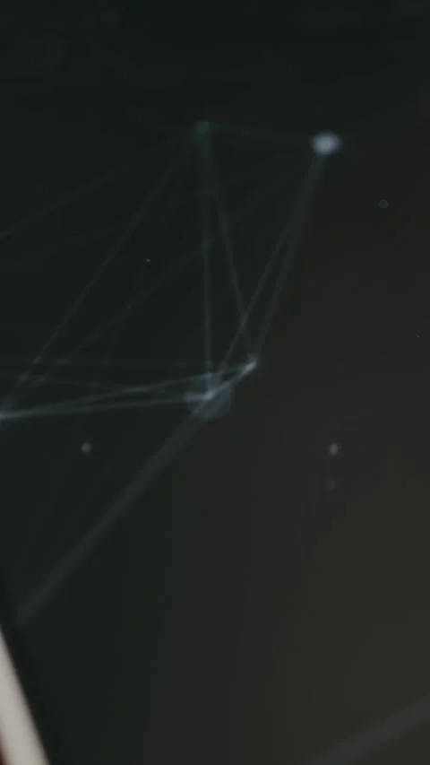 Digital 3D network showing connected nodes and links Stock Footage 332923245
