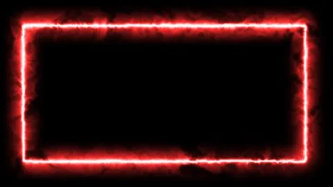 Digital 3d rendering abstract retro-style neon sign on a brick wall. Rectangu Stock Illustration
