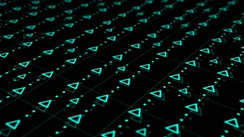 Digital 3D Shape Bacground Stock Footage 135061262