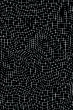 Digital 3D wireframe landscape, isolated on black background. Ideal for 스톡 일러스트