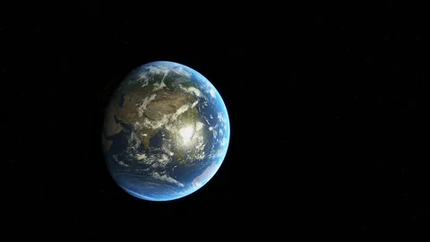 Digital 4K 3D rendering of earth Stock Footage