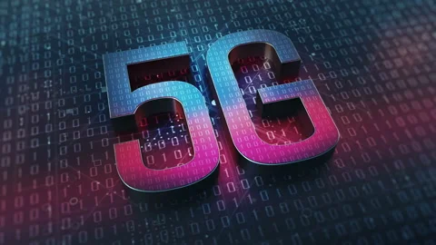 Digital 5G data.5G binary code.5G big data.Program codes for 5G speed Stock Footage 138433074