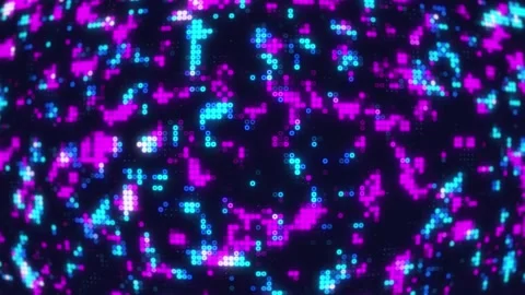 Digital abstract background animation isolated on Black Background Video stock 321197801