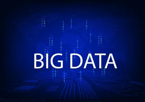 Digital abstract background BIG DATA Hitech Technology circuit digital Illustrazione stock