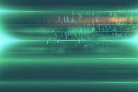 Digital abstract background with binary code at back concept series Stock Illustration