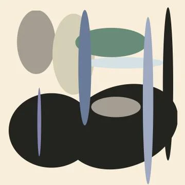 Digital abstract background expressive shape ornaments graphical design Stock Illustration