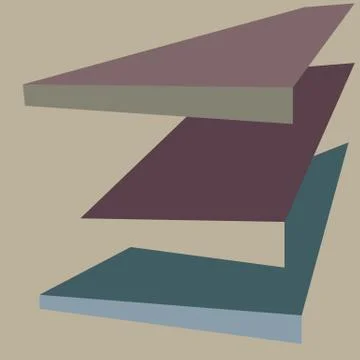 Digital abstract background expressive shape ornaments graphical design Stock Illustration