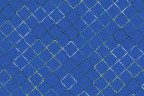 Digital abstract background with geometric squares and lines Stock Illustration