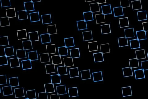 Digital abstract background with glowing square lines Stock Illustration