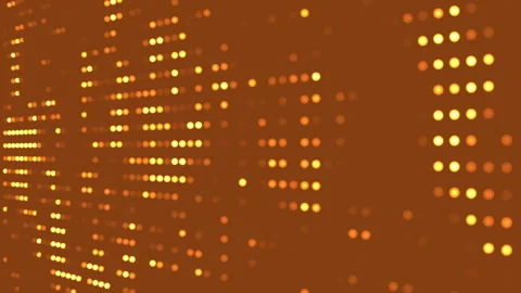 Digital abstract background of golden circles Vidéo 302545865