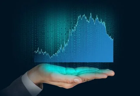 Digital Abstract background. Graph イラスト素材