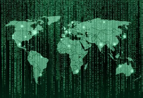 Digital Abstract background Illustrazione stock