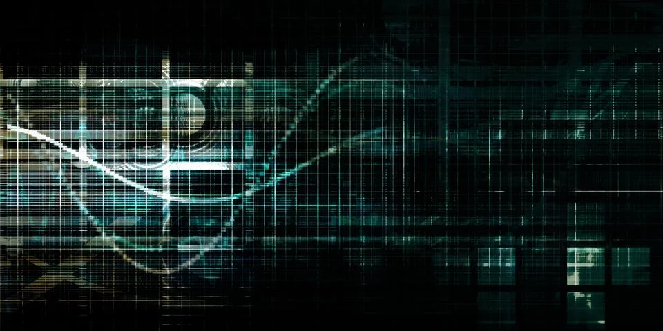 Digital Abstract Background With Modern Technology Elements Stock Illustration