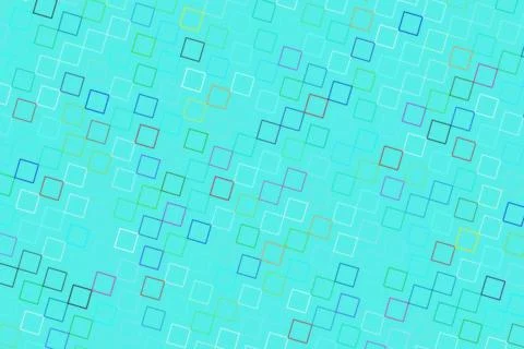 Digital abstract background with squares and pixels in blue Ilustración de archivo