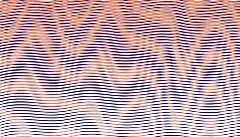 Digital abstract background from wavy lines and warped stripes. Stock Illustration