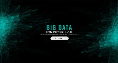 Digital abstract big data mesh background Stock Illustration