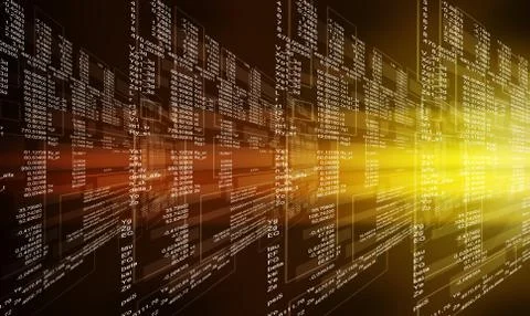 Digital abstract bits data stream 스톡 일러스트